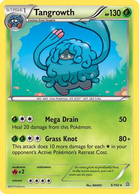 Tangrowth card from XY - Primal Clash