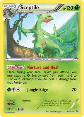 Sceptile card from XY - Primal Clash