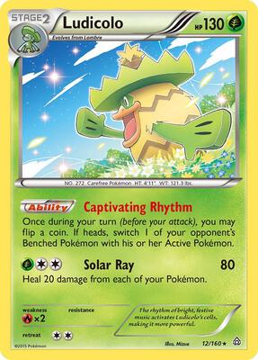 Ludicolo card from XY - Primal Clash