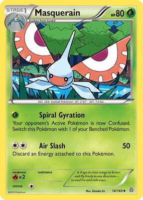 Masquerain card from XY - Primal Clash
