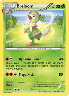 Breloom card from XY - Primal Clash