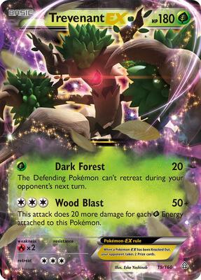 Trevenant EX card from XY - Primal Clash