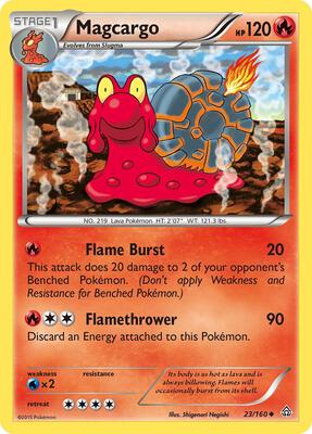 Magcargo card from XY - Primal Clash