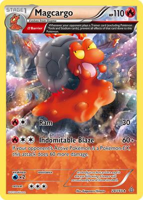 Magcargo (Omega) card from XY - Primal Clash
