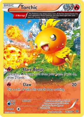 Torchic (Omega) card from XY - Primal Clash