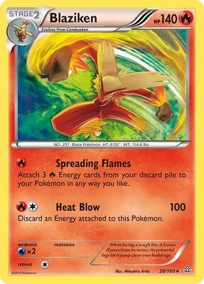 Blaziken card from XY - Primal Clash