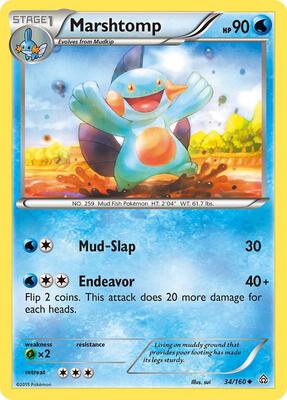 Marshtomp card from XY - Primal Clash