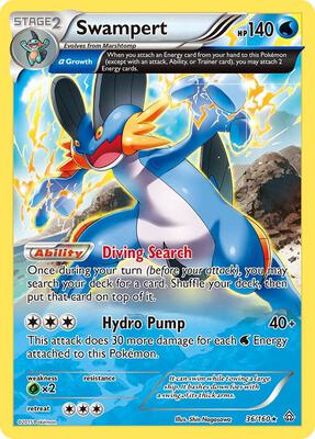 Swampert (Alpha) card from XY - Primal Clash