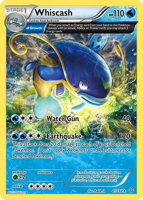 Whiscash (Alpha) card from XY - Primal Clash