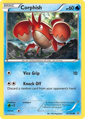 Corphish card from XY - Primal Clash