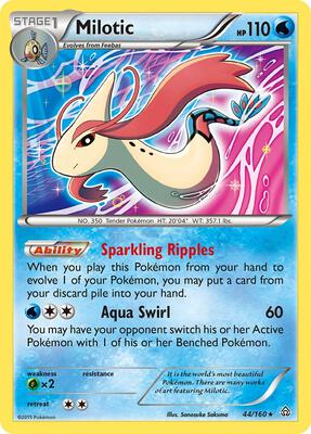 Milotic card from XY - Primal Clash