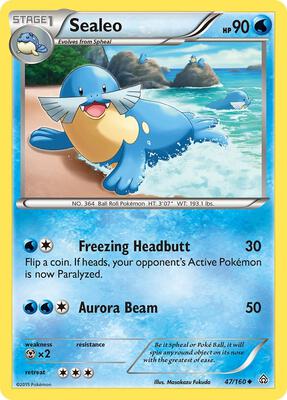 Sealeo card from XY - Primal Clash