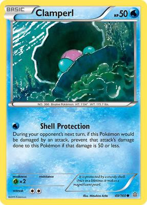 Clamperl card from XY - Primal Clash