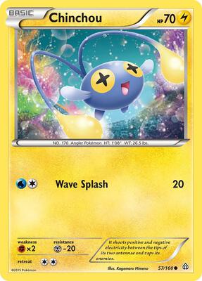 Chinchou card from XY - Primal Clash