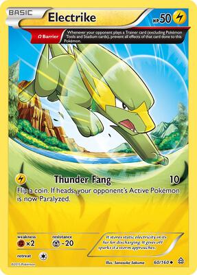 Electrike (Omega) card from XY - Primal Clash