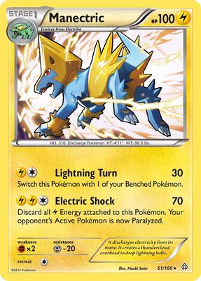 Manectric card from XY - Primal Clash