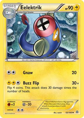 Eelektrik card from XY - Primal Clash