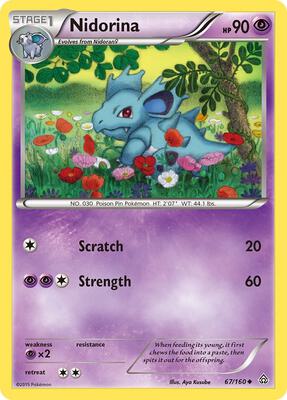 Nidorina card from XY - Primal Clash