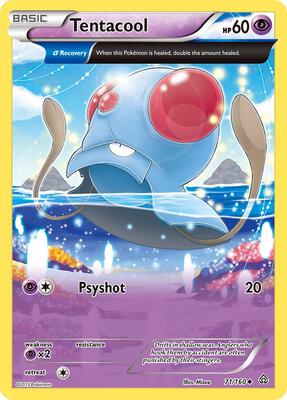 Tentacool (Alpha) card from XY - Primal Clash