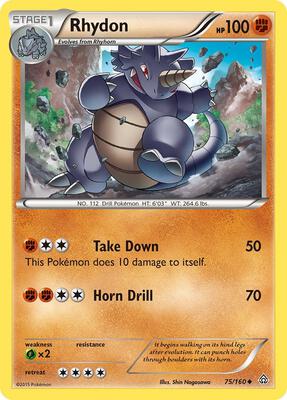 Rhydon card from XY - Primal Clash