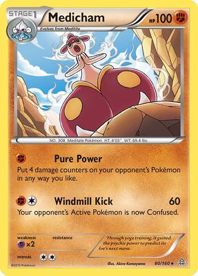 Medicham card from XY - Primal Clash