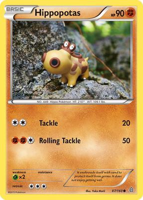 Hippopotas card from XY - Primal Clash