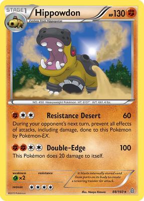 Hippowdon card from XY - Primal Clash