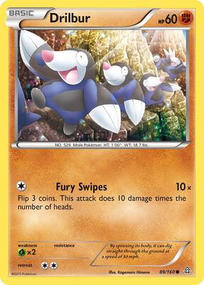 Drilbur card from XY - Primal Clash