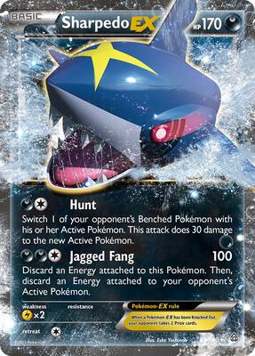 Sharpedo EX card from XY - Primal Clash