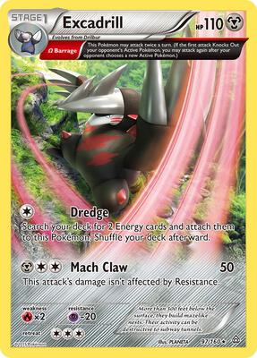 Excadrill (Omega) card from XY - Primal Clash