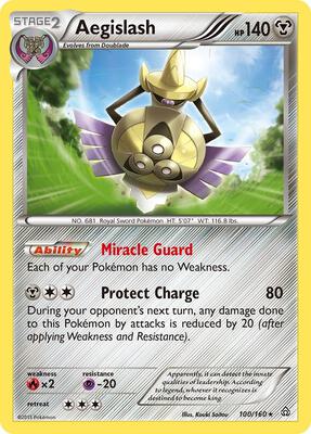 Aegislash card from XY - Primal Clash