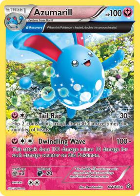 Azumarill (Alpha) card from XY - Primal Clash