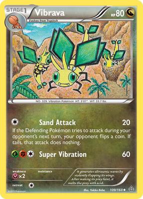 Vibrava card from XY - Primal Clash