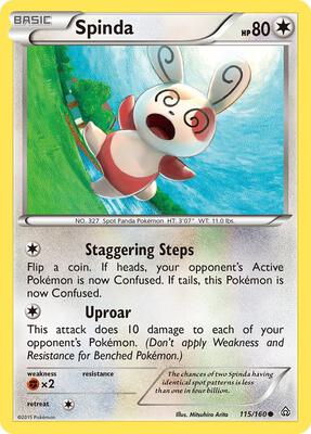Spinda card from XY - Primal Clash