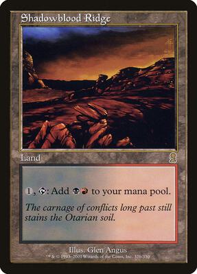 Shadowblood Ridge card from Odyssey