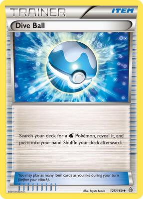 Dive Ball card from XY - Primal Clash