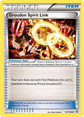 Groudon Spirit Link card from XY - Primal Clash
