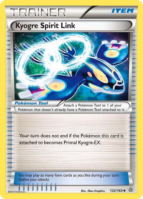 Kyogre Spirit Link card from XY - Primal Clash