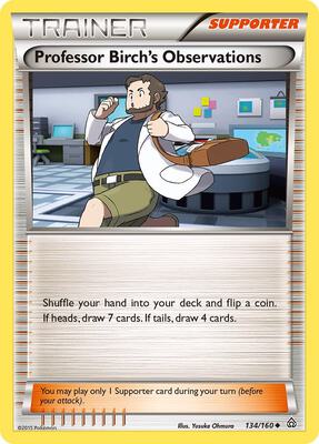 Professor Birch's Observations card from XY - Primal Clash