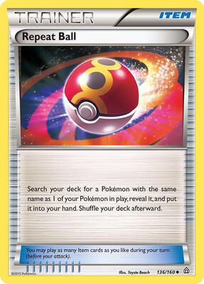 Repeat Ball card from XY - Primal Clash
