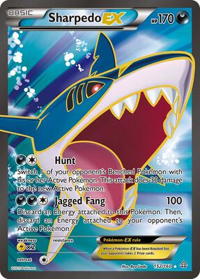 Sharpedo EX (152 Full Art) card from XY - Primal Clash