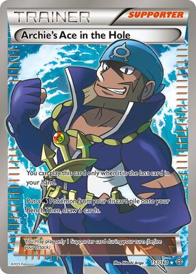 Archie's Ace in the Hole (157 Full Art) card from XY - Primal Clash