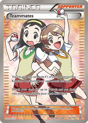 Teammates (160 Full Art) card from XY - Primal Clash