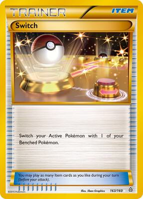 Switch (163 Secret Rare) card from XY - Primal Clash