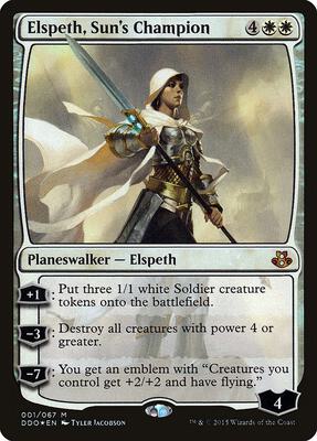 Elspeth, Sun's Champion card from Duel Decks: Elspeth vs. Kiora