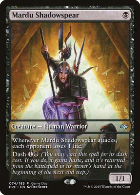 Mardu Shadowspear card from Game Day & Store Championship Promos
