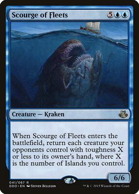 Scourge of Fleets card from Duel Decks: Elspeth vs. Kiora