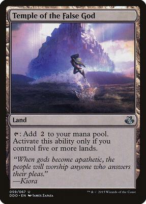Temple of the False God card from Duel Decks: Elspeth vs. Kiora