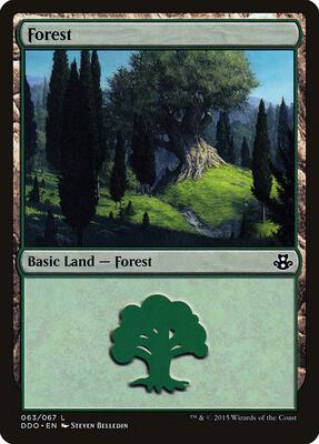 Forest (063) card from Duel Decks: Elspeth vs. Kiora