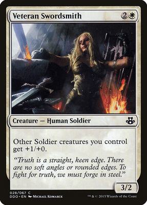 Veteran Swordsmith card from Duel Decks: Elspeth vs. Kiora